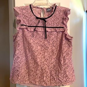 Mauve lace blouse